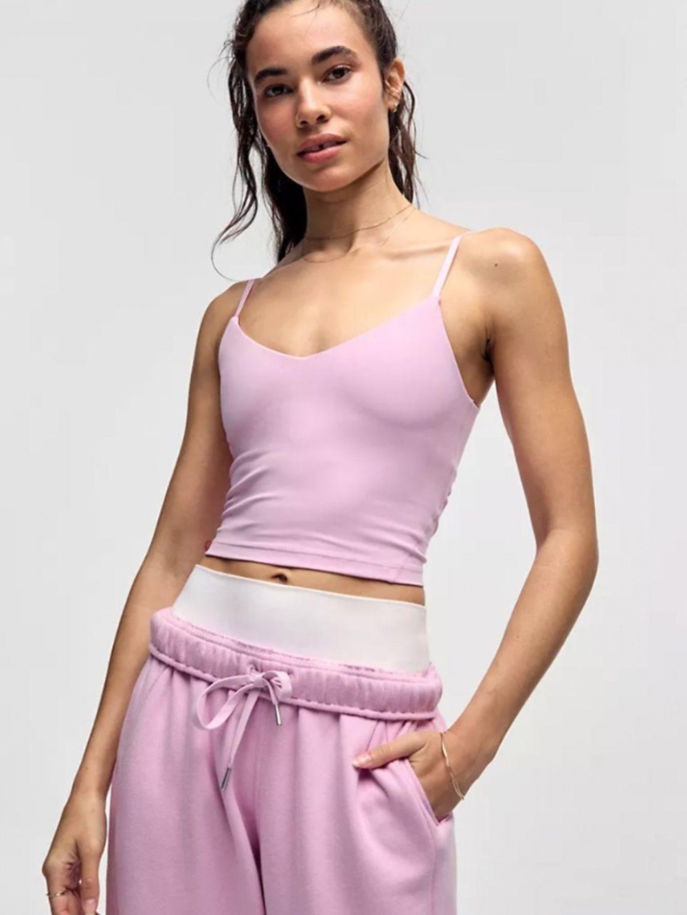 Lululemon Align Cropped Cami Tank Top Vita Pink